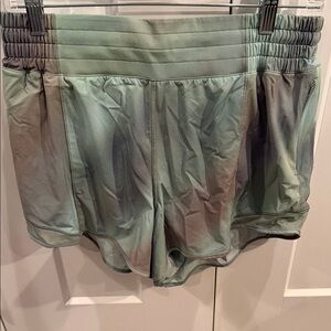 lululemon athletica Green Gradient Athletic Shorts